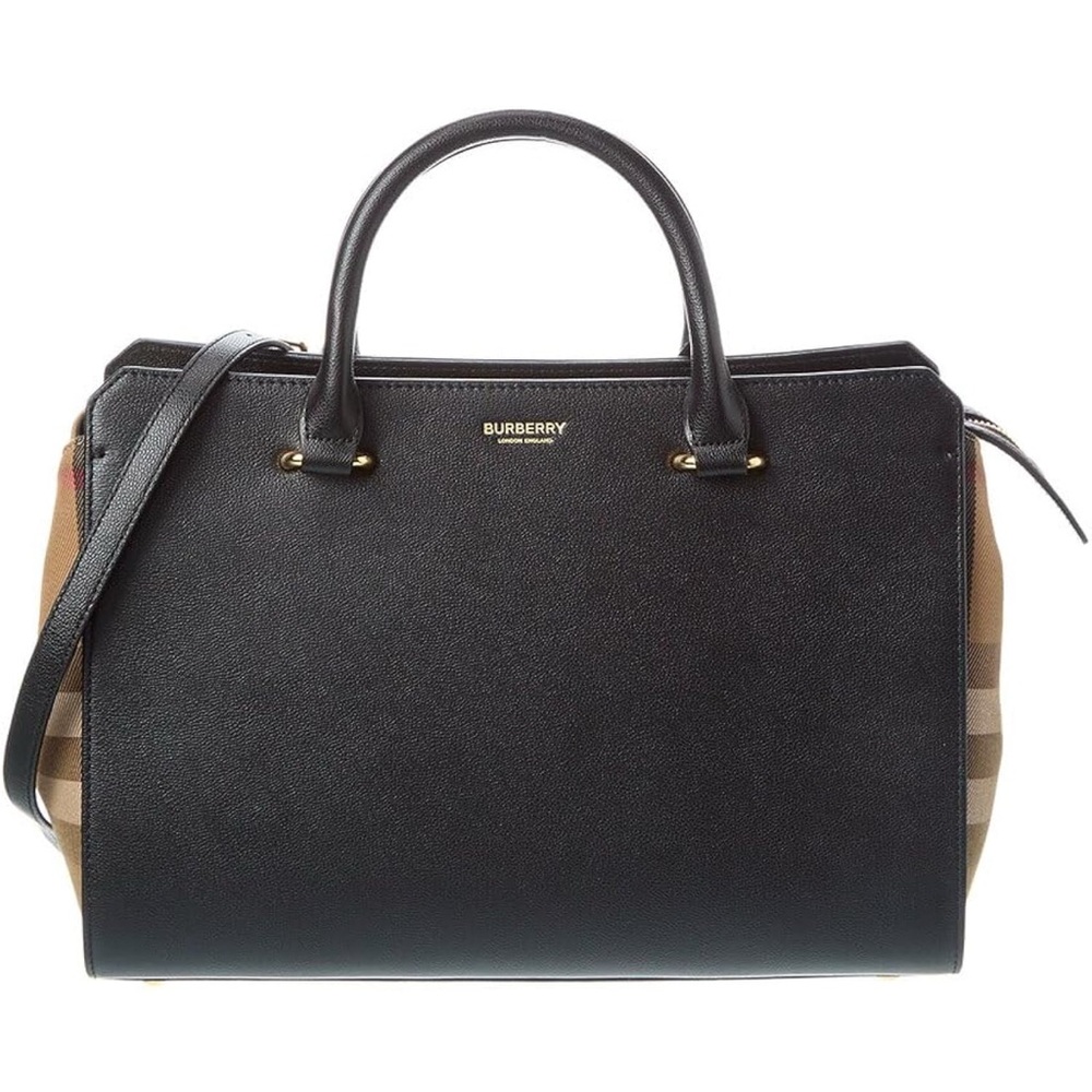 BURBERRY BANWELL HOUSE CHECK SATCHEL